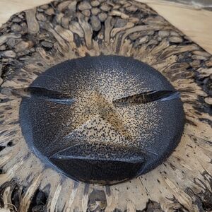 Unique Carved Wooden Face Art